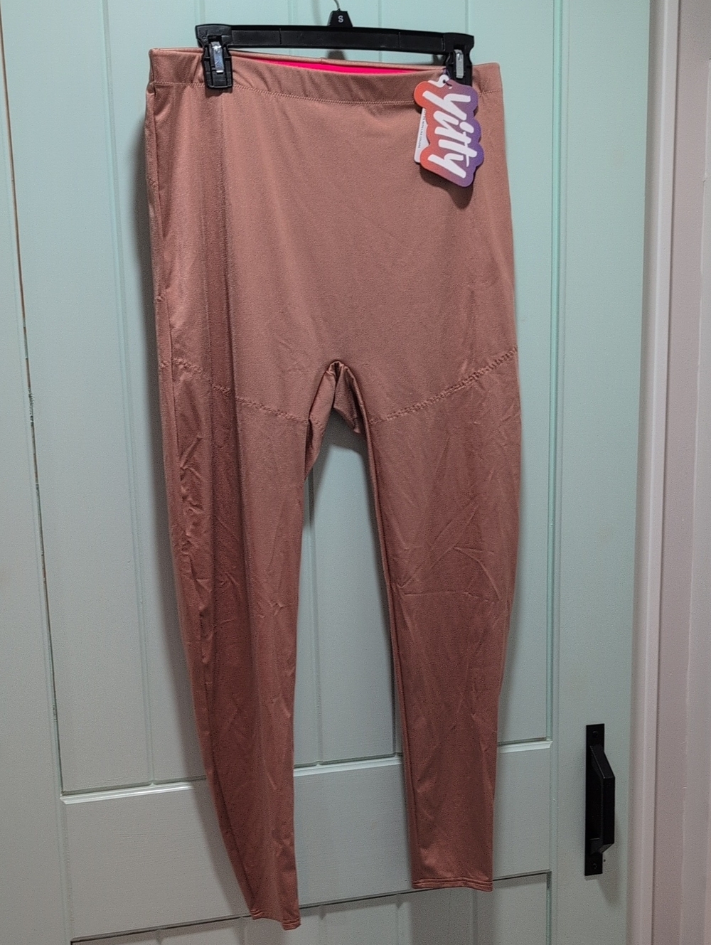 YITTY Headliner Shaping High Waist legging, Color: Brown Sugar, PLUS Size XXL/1X